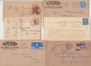 1880/1962 6 COVERS & CARDS HALIFAX POSTAL HISTORY - DUPLEX ADVERTISING YORKSHIRE - Picture 1 of 2