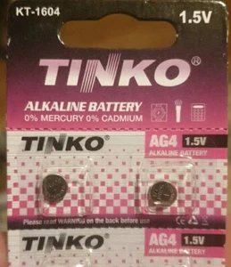 2 x AG4 1.5v Alkaline Button/Coin Watch Battery ,Batteries LR626. - Picture 1 of 1
