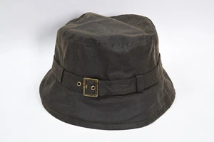 Barbour Wax Buckled Bucket Hat size L - Picture 1 of 7