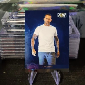 2022 AEW SkyBox Metal Universe Blue CM Punk #109 - Picture 1 of 2