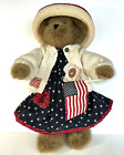 Ours patriotique Boyds Bears Dolly M. Bearsevelt 16 #918012SM BBC EXCLUSIVE-NEUF AVEC ÉTIQUETTES