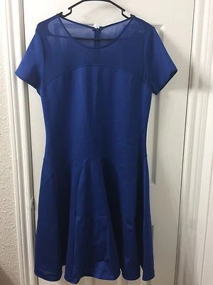 Halston Heritage синий морской платье sz 10 $395 (товар C002) - Изображение 1 из 4