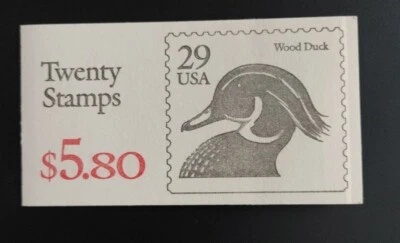 Scott #BK174 (2484a) Wood Duck Booklet of 20 Stamps - MNH - Image 1 of 3