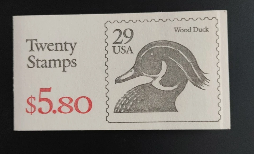 Scott #BK174 (2484a) Wood Duck Booklet of 20 Stamps - MNH - Image 1 of 3