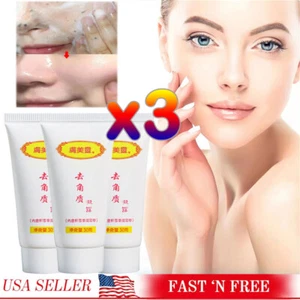 3Pcs Whitening Peeling Facial Scrub Gel Natural Exfoliating Dead Skin Remover US - Picture 1 of 17