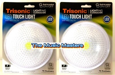 2X Táctil Push On Off LED Batería Luz Utilidad Armario Iluminación de Emergencia Foto 1 de 4
