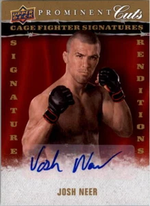 2009 UD Prominent Cuts Cage Fighter Sig Renditions #CFSRJN Josh Neer AUTO - Picture 1 of 2
