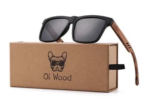 Occhiali da sole uomo in legno naturale marca Oi Wood polarizzati moda occhiali da sole - Foto 1 di 7