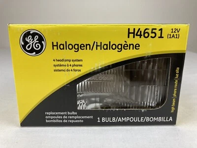 GE LIGHTING H4651 FARO HALÓGENO 12 VOLTIOS REPUESTO FARO BOMBILLA NUEVO PRECINTADO Foto 1 de 4