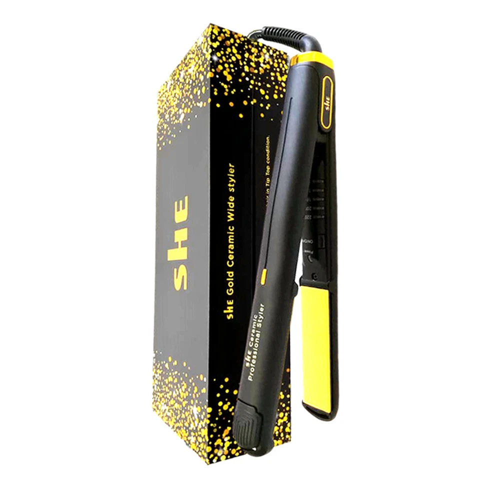 SHE Ceramic Gold Original Straighteners, Variable Temperature, Auto Cut Off