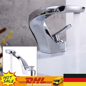 Rubinetto lavabo cascata miscelatore rubinetto bagno lavandino bagno - Foto 1 di 24