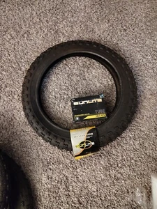 Sunlite MX3 14x2.125 Clincher Wire TPI 30 Black/Black BMX PLUS TUBES - Picture 1 of 5