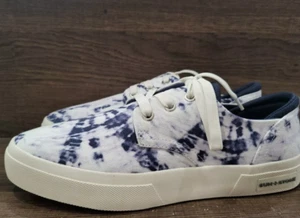 Sun + Stone Men's Kiva Lace-Up Core Sneaker Blue White Tie Dye Size 9 M - Picture 1 of 6