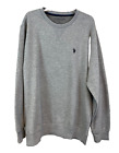 U.S. Polo Assn. Men's XXL Luxury Feel Sweatshirt Long Sleeve Gray Soft Lining
