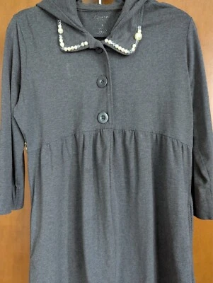 Calvin Klein size L Jersey jacket w/peterpan collar with crystals, side pockets. Foto 1 de 4