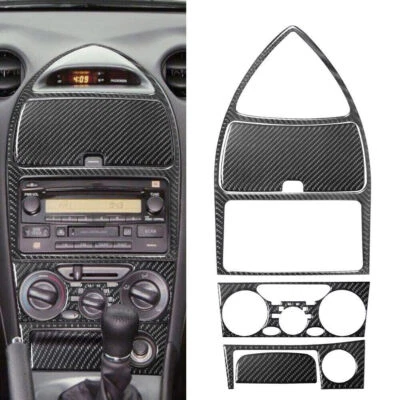 Cubierta interior del panel de la consola central de fibra de carbono para Toyota Celica 2000-05 Foto 1 de 4