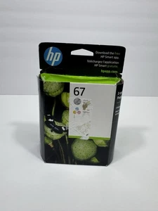 HP 67 2-pak czarne/trójkolorowe oryginalne wkłady atramentowe - exp 11/2026 - Zdjęcie 1 z 7