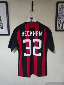 Ac MIlan 2006/07 Adidas home shirt, Small, #32 BECKHAM - Picture 1 of 6