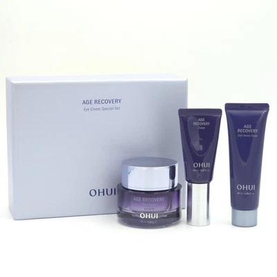 O HUI Age Recovery Crema de Ojos 50 ml Set Especial 3 Artículos Reafirmante Elástico K-Beauty Foto 1 de 4