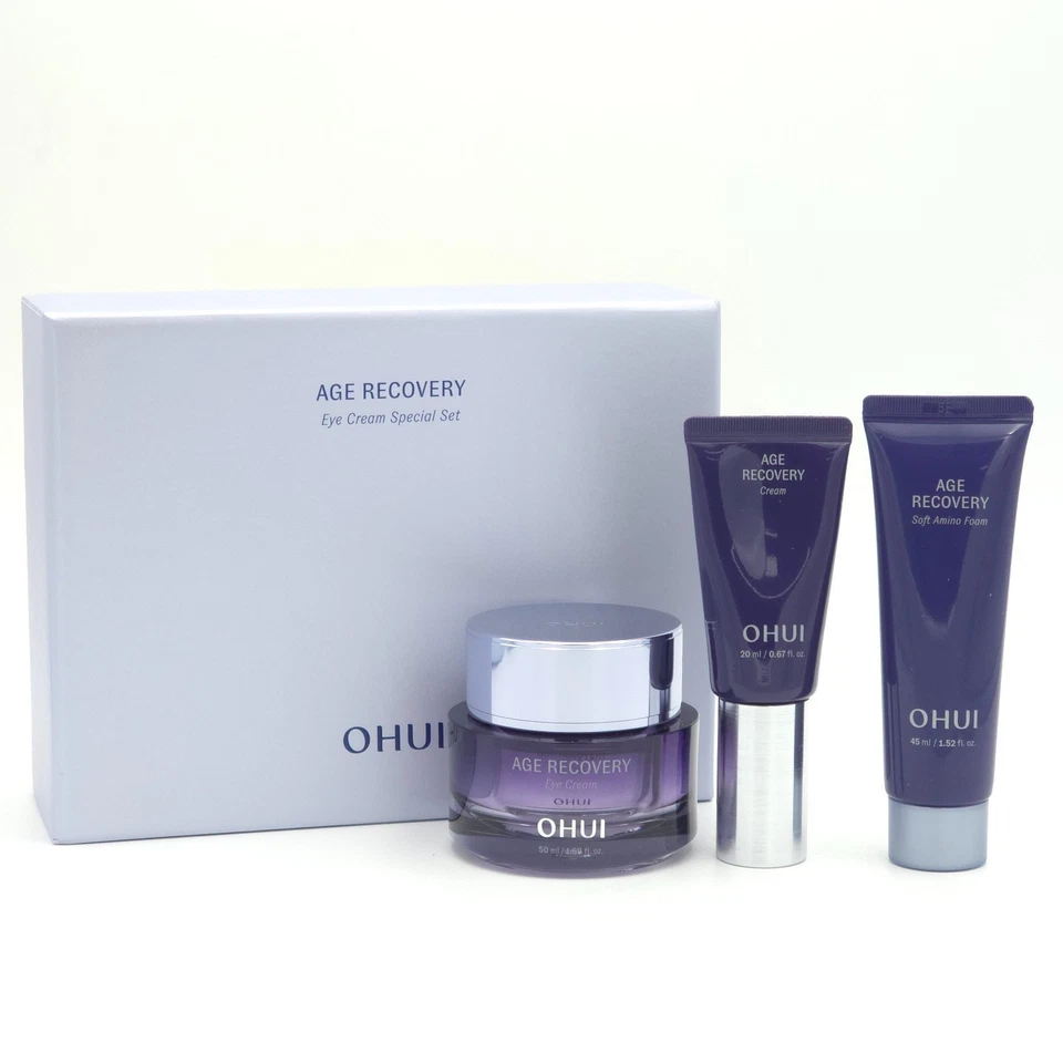 O HUI Age Recovery Eye Cream 50ml Special Set 3 Items Firming Elastic K-Beauty - Image 1 of 4
