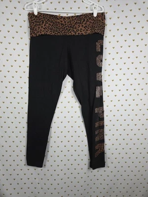 Pantalones de Yoga Victorias Secret ROSA Plegables Guepardo Leopardo Estampado Animal GRANDES Foto 1 de 4