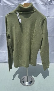 Pendleton Merino Wool Turtleneck Sweater Women's Size Medium Green NWT - Picture 1 of 6