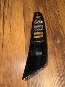 Artificial Carbon Fiber BMW F10 F11 520i 528i 535i 51417225875 Door Handle Panel - Picture 1 of 5