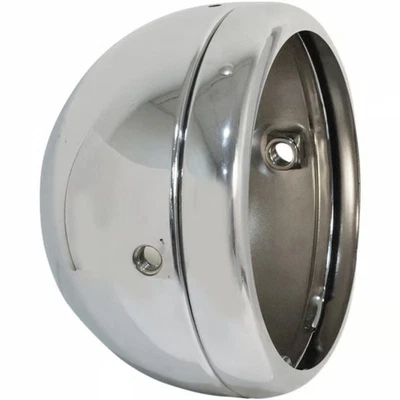 Emgo 5 3/4in. Lucas Style Side Mount Headlight Shell - Chrome 66-65073 - Image 1 of 4