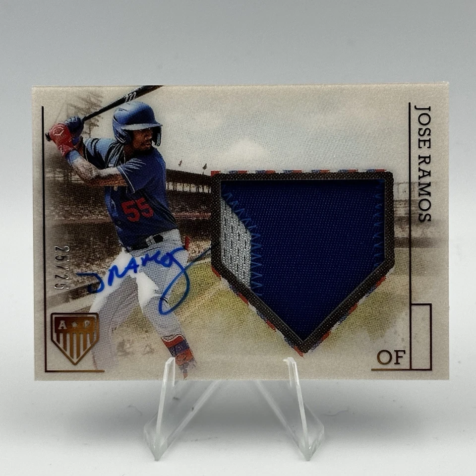Jose Ramos 2023 Panini America’s Pastime Auto Patch 25/25 Dodgers Rookie Card - Image 1 of 4
