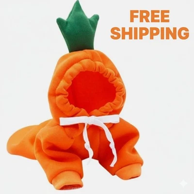 Cute Fruit Dog Hoodie, Warm Fleece Puppy Clothes for Small Dogs, Chihuahua Cat C - Image 1 of 4