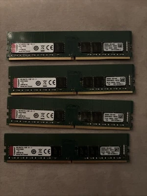 32GB Kingston (4x8GB) 2Rx8 PC4-2133P DDR4 RAM Memory - Image 1 of 2