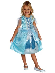 Costume Principessa Cenerentola Ella Classico Scintillante Disney Bambina Bambina 3T - 4T - Foto 1 di 1