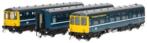 HEL1454 Heljan OO Class 104 3 Car DMU M50472/M59180/M50524 BR Blue Blackpool - Picture 1 of 1