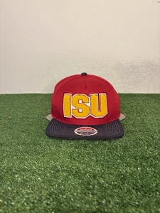 Iowa State Cyclones hat cap snap back red yellow Zephyr spell out football mens - Picture 1 of 8