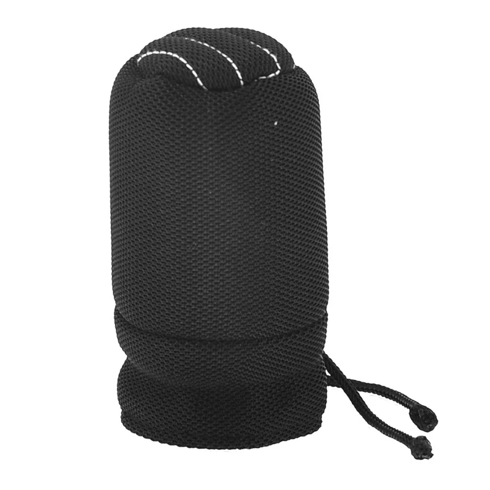 Black Cotton Blends Automotive Auto Gear Shift Knob Cover Protector Foto 1 de 1