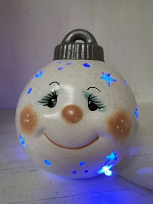 Süsse Weisse Weihnachtskugel Zum Beleuchten Weihnachten Deko Kugel - Bild 1 von 4