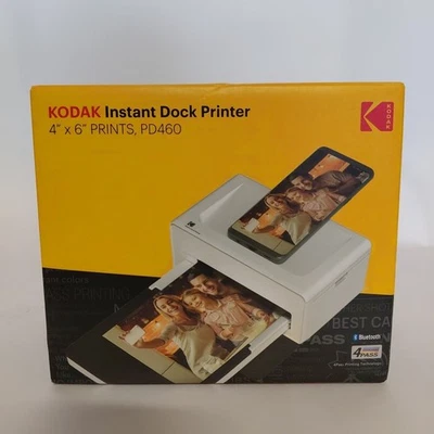 Kodak Instant Dock Photo Printer PD460 4" x 6" Prints Bluetooth bx3  - Image 1 of 4