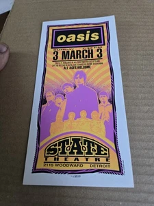 Oasis Vintage Promotional Handbill 1996 Hand Silkscreened Whats The Story... - Imagen 1 de 8
