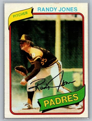 1980 Topps #305 Randy Jones - Image 1 of 2