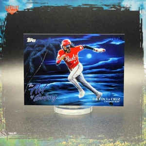 2025 Topps x Bob Ross Elly De La Cruz “Art Of Stealing” Prussian Blue /50 – SSP - Picture 1 of 2