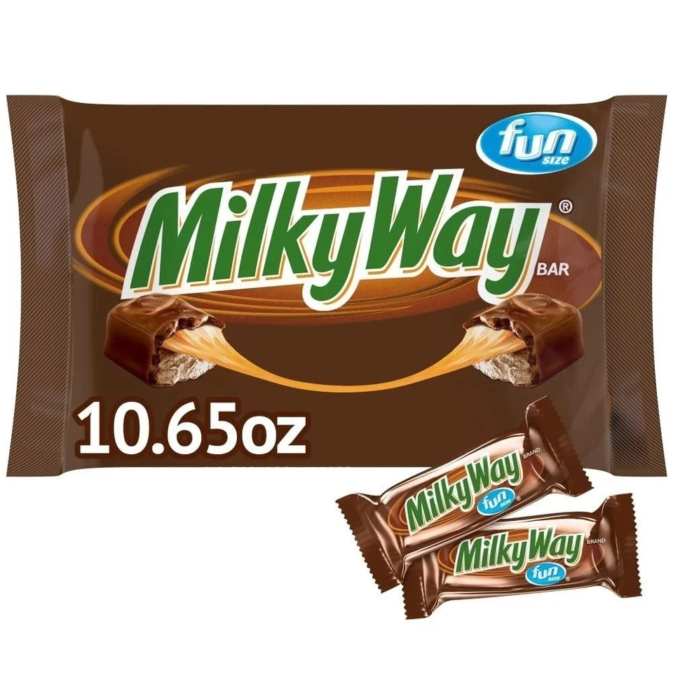 Milky Way Milk Chocolate Fun Size Candy Bars Bag 10.65 Oz