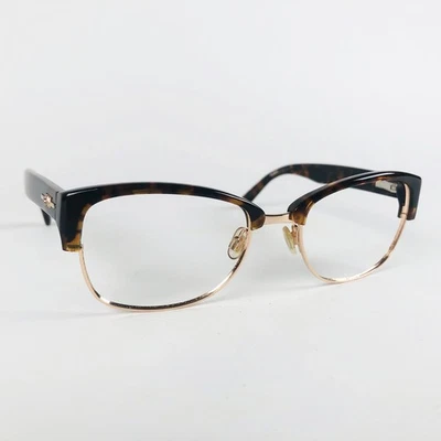 GOK WAN eyeglasses TORTOISE/GOLD SQUARE glasses frame MOD: RUBBED AWAY - image 1 of 4