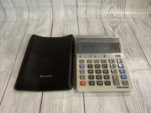 Sharp Desktop Calculator Elsi Mate EL-1138 With Slip Case Vintage Tested Working - Picture 1 of 15