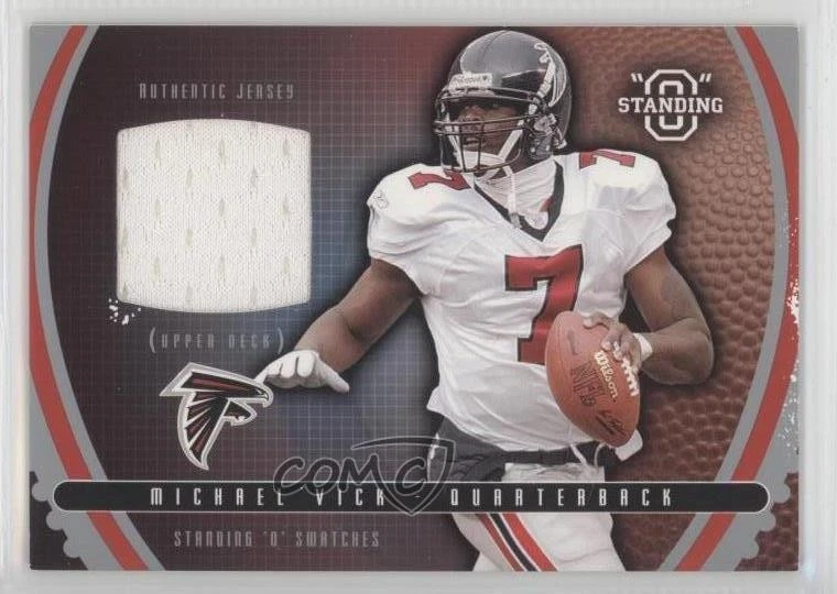 2003 Upper Deck Standing O Swatches Michael Vick #SW-MV - Image 1 of 2