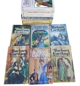 Lot Of 15 Barbara Cartland Romance Novels Books 1970's Vintage Paperbacks - Picture 1 of 3