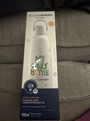Botella de BPA SodaStream Fizz&Go edición especial acero inoxidable carbonatado 900 ml Foto 1 de 3