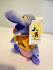 Walt Disney World Theme Park Figment Bean Bag Plush Stuffed Dragon Tag 7" Toy