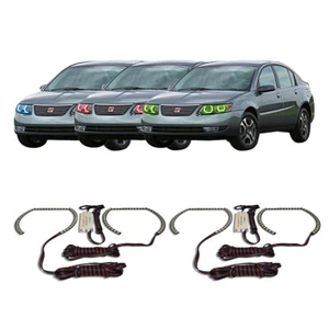 RGB Multi Color CHS Headlight Halo kit for Saturn Ion 03-07 - Foto 1 di 5
