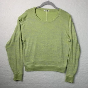 RAG & BONE Rib Green CrewNeck Pullover Stretch Light Jumper Sweater Size Med - Picture 1 of 11