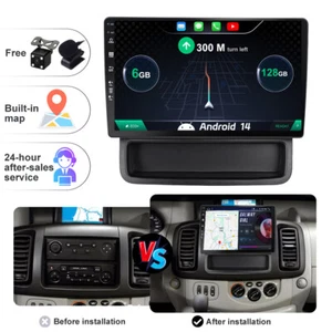 128G Android 14 autoradio GPS navigatore Per Opel Vivaro Renault Trafic 2010-14 - Foto 1 di 12